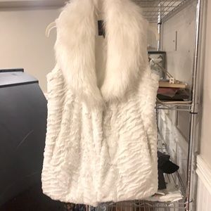 Adrienne Landau Faux fur vest